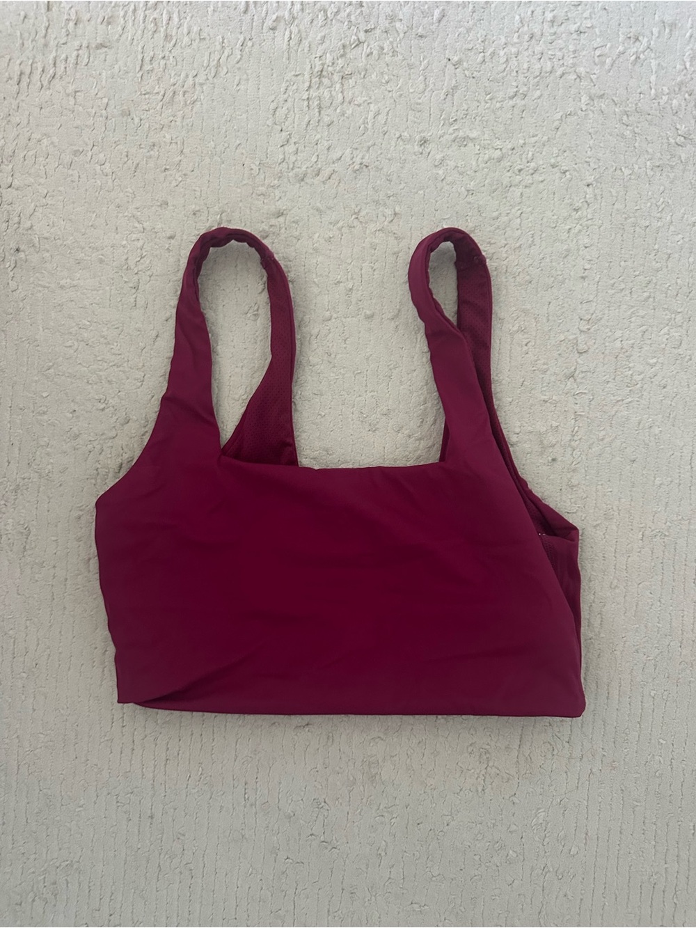 Women's Burgundy Set: Sports Bra and leggings worn only a handful of times